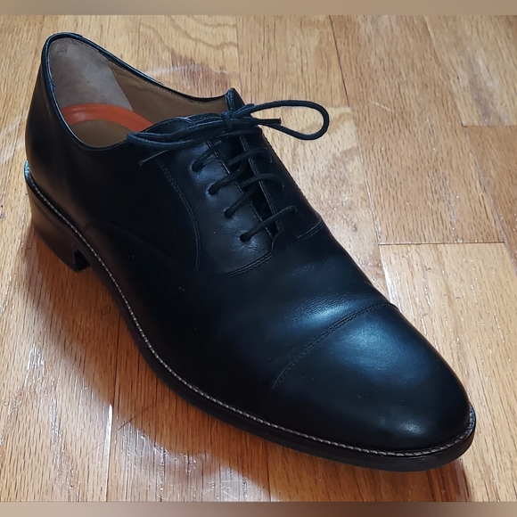 COLE HAAN ZERO C13082 MEN\'S BLACK LEATHER CAPTOE OXFORDS SIZE 11.5 M main image 5